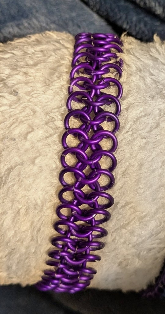 European 4 in 1 Purple Chainmail Bracelet